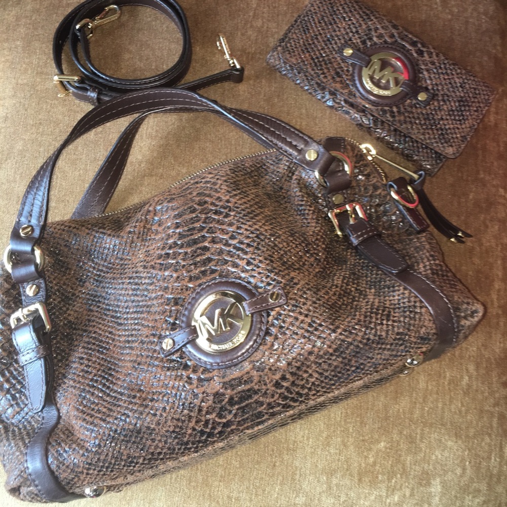 Michael Kors/ unique handbag and wallet